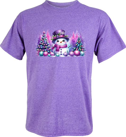 Purple snowman